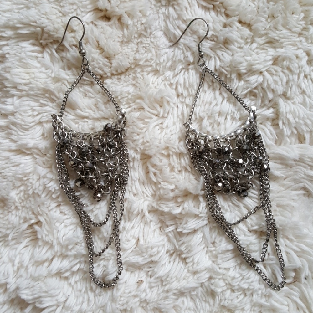 Silver Nordstrom earrings